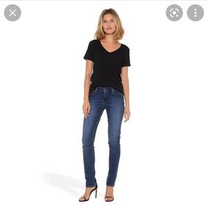 Mott & Bow - Slim Boyfriend Jeans - Ridge - Medium/Dark Blue - 27x28